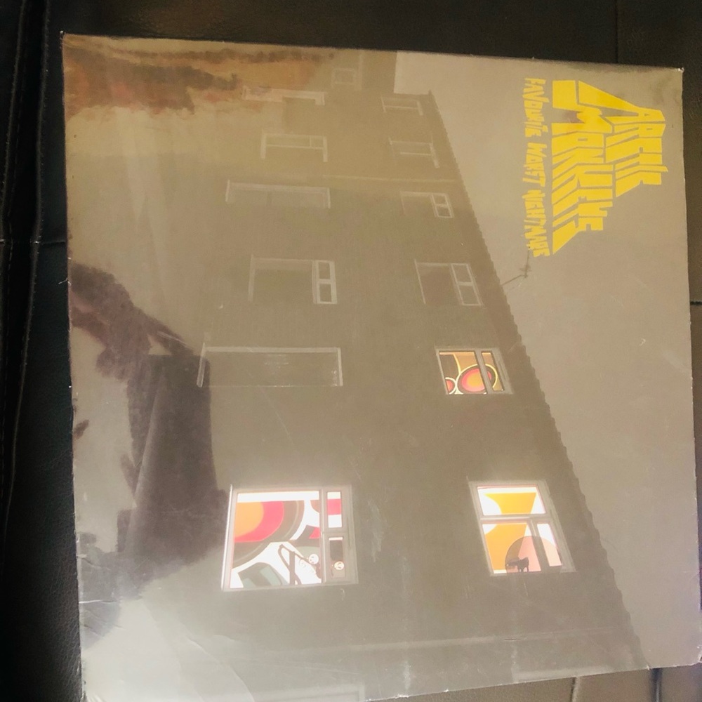 Arcade Fire Handmade Vinyl LP - Black with Colorful Window Artwork